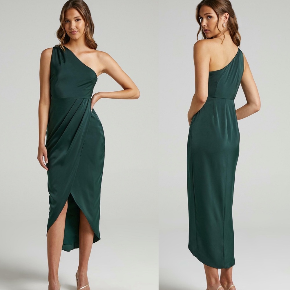 SHOWPO. FELT SO HAPPY MIDI DRESS IN EMERALD size US 10